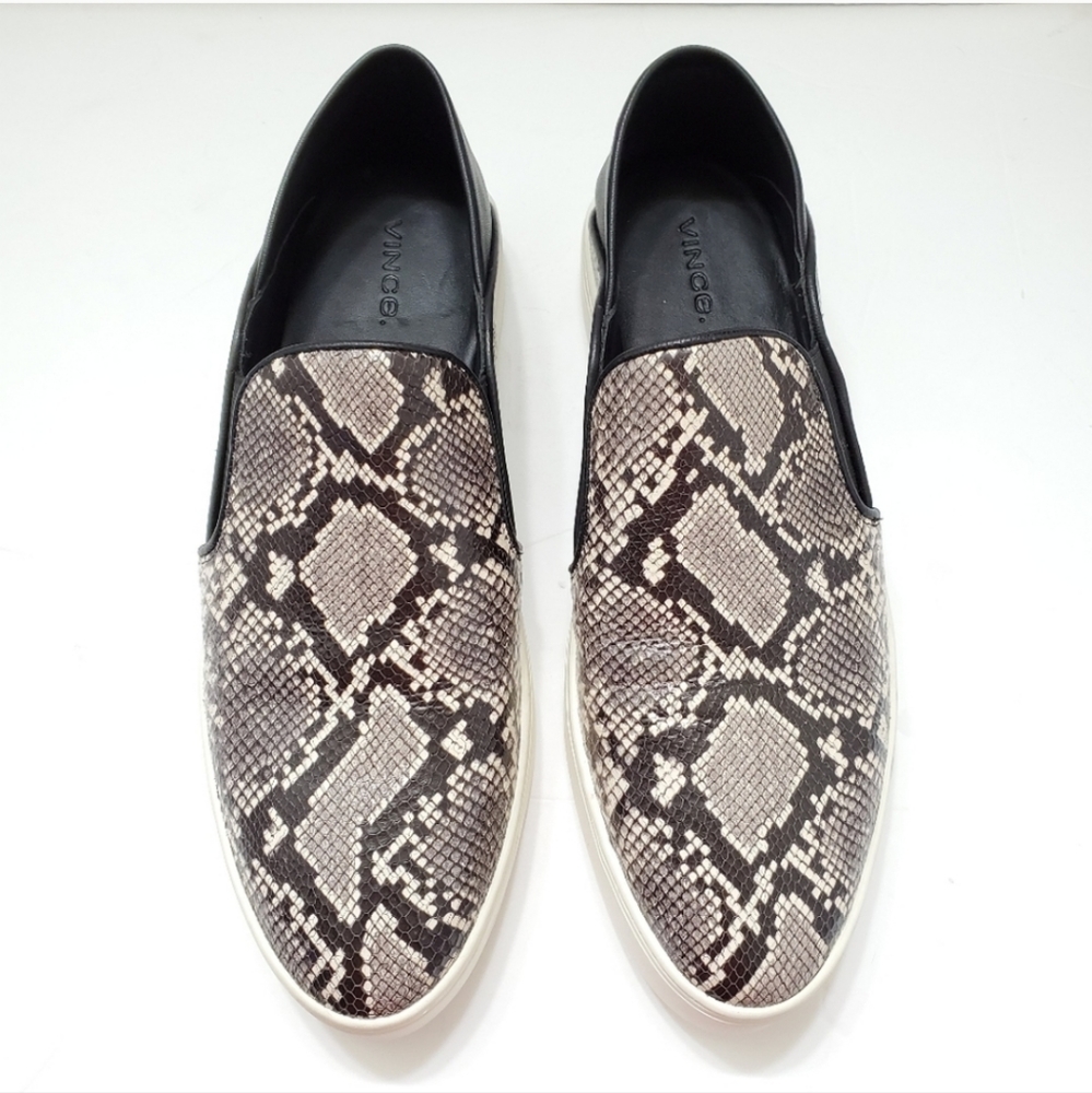 Vince Garvey Snake Embossed Slip-On Size 8 NWOB